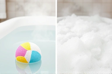 Luxury bath bomb and bubble bar spa experience